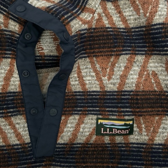 Men’s LL Bean 1/4 Snap Collared Pullover Size Small - Picture 3 of 4